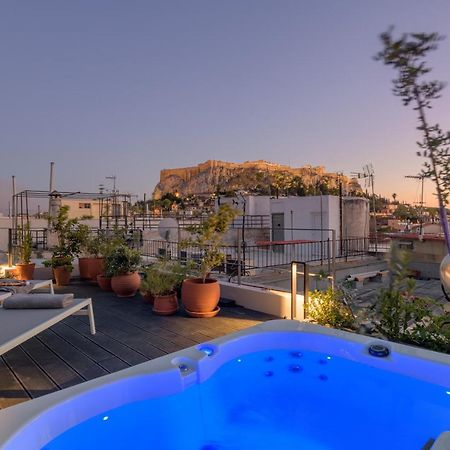 אתונה Meno Suite With Private Terrace - Jaccuzzi, Acropolis View מראה חיצוני תמונה
