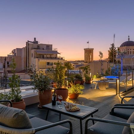 אתונה Meno Suite With Private Terrace - Jaccuzzi, Acropolis View מראה חיצוני תמונה