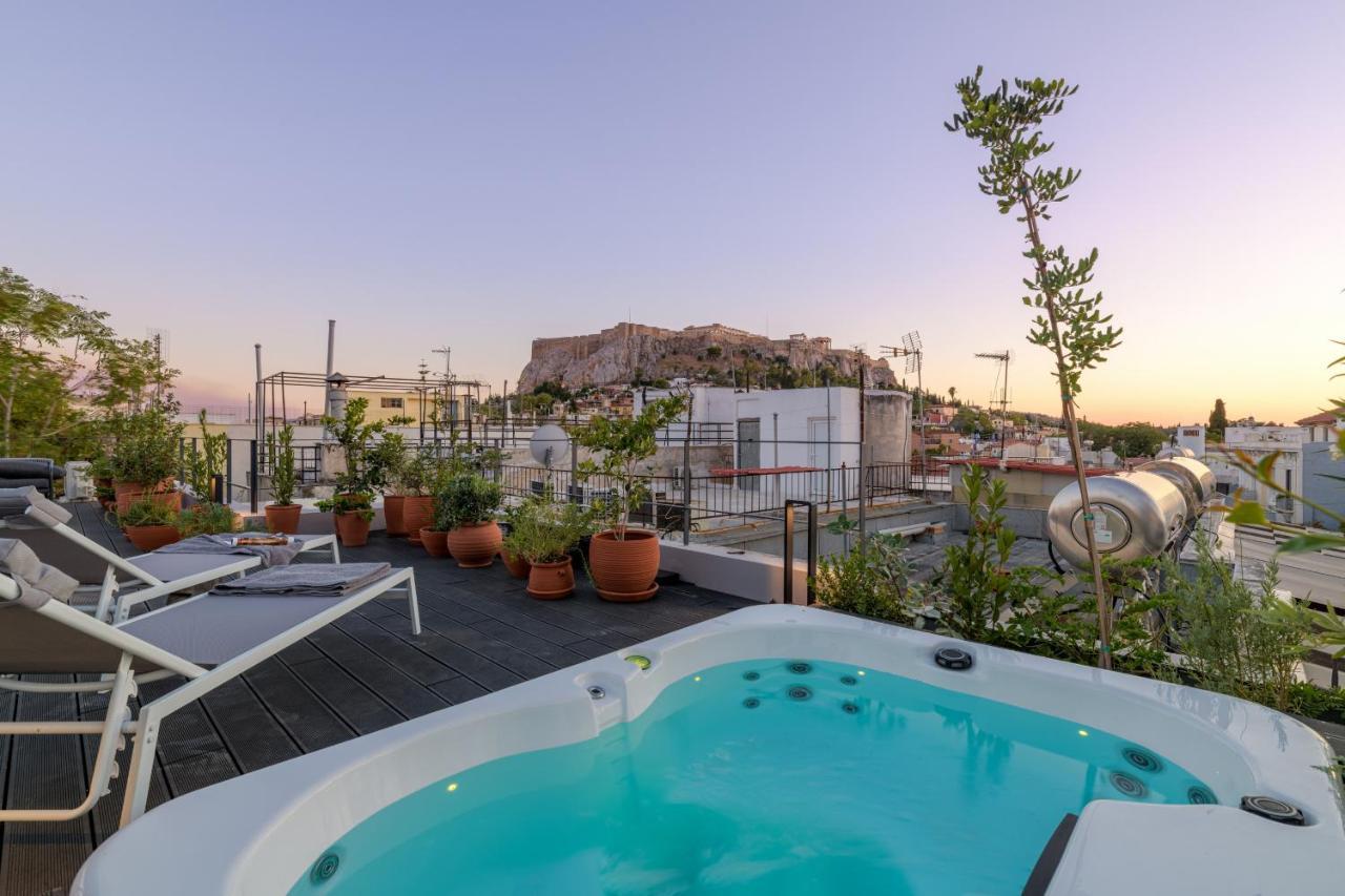 אתונה Meno Suite With Private Terrace - Jaccuzzi, Acropolis View מראה חיצוני תמונה
