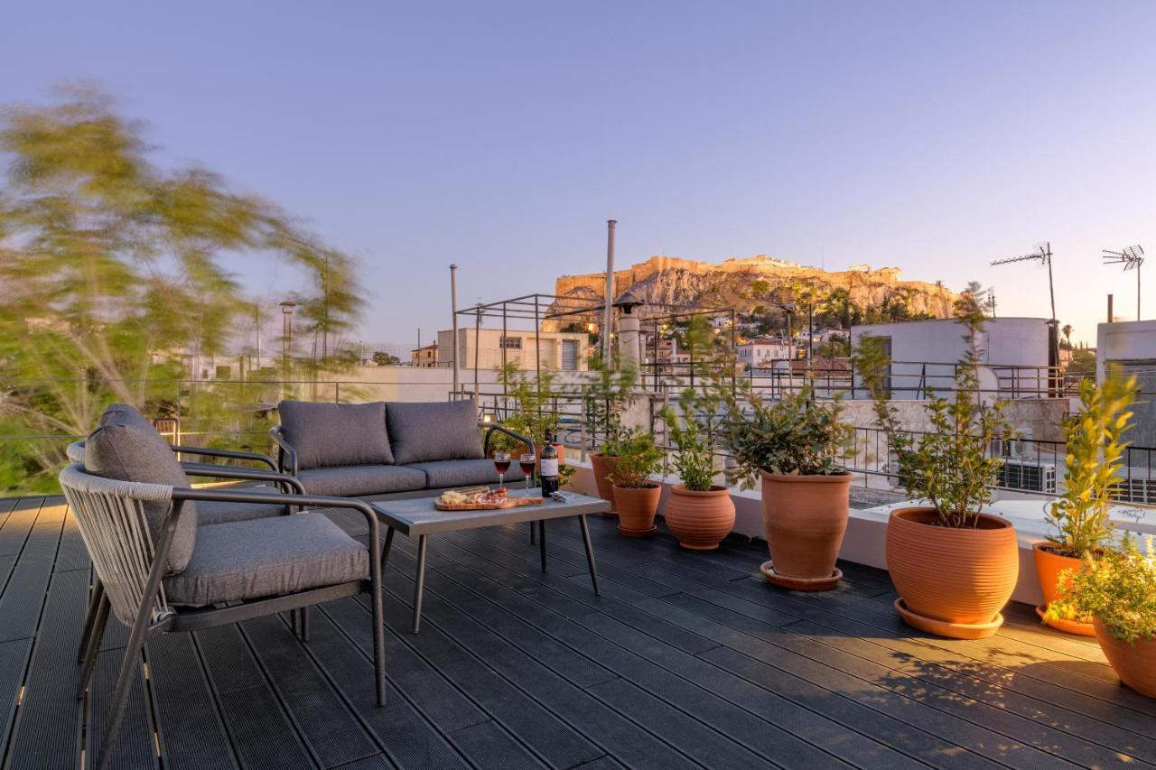 אתונה Meno Suite With Private Terrace - Jaccuzzi, Acropolis View מראה חיצוני תמונה
