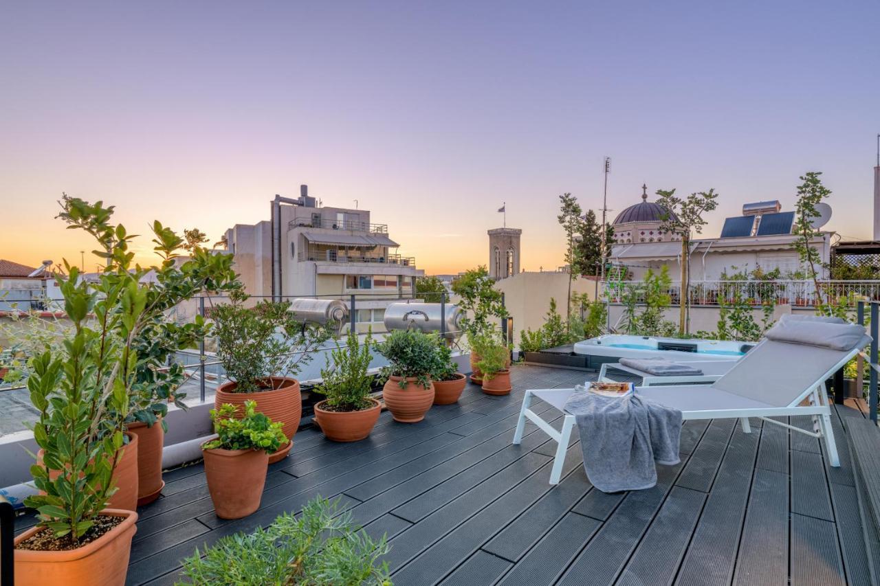 אתונה Meno Suite With Private Terrace - Jaccuzzi, Acropolis View מראה חיצוני תמונה